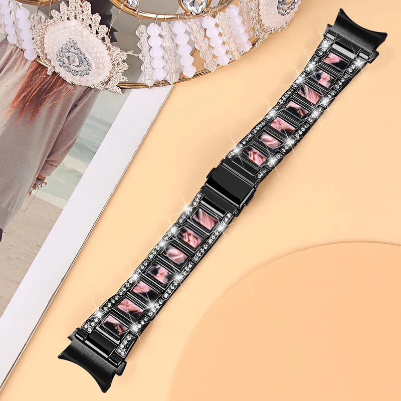 Bequem Universell Samsung Metall und Strass armband