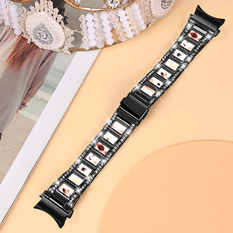 Bequem Universell Samsung Metall und Strass armband