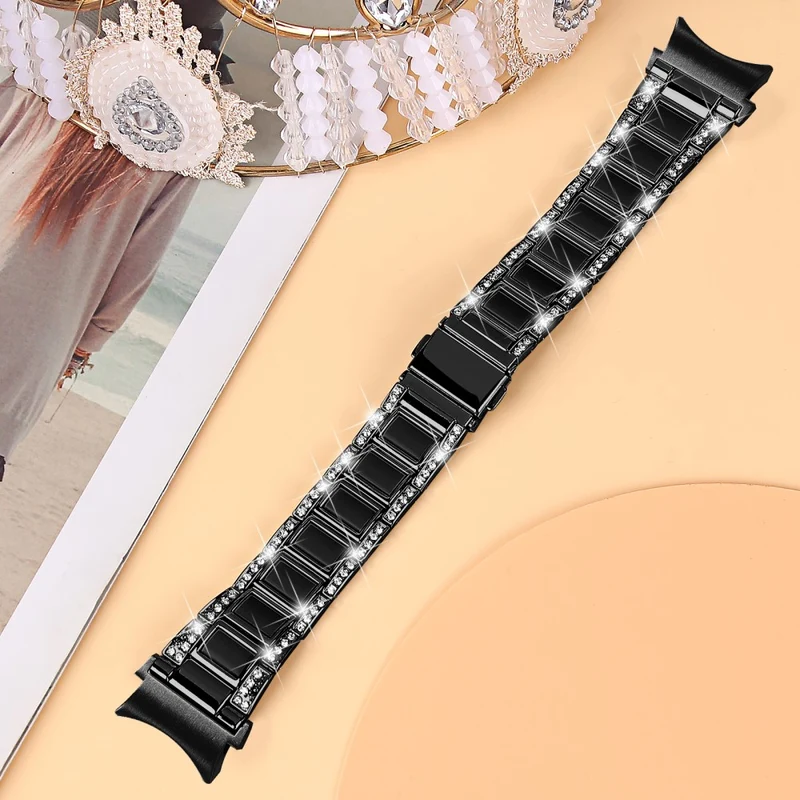Bequem Universell Samsung Metall und Strass armband