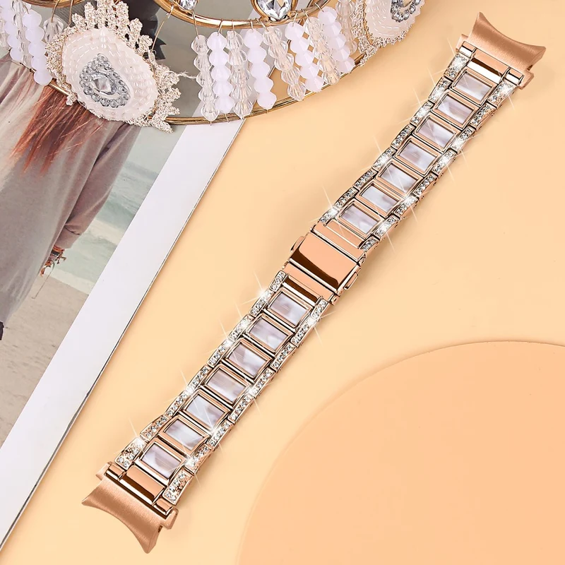 Bequem Universell Samsung Metall und Strass armband