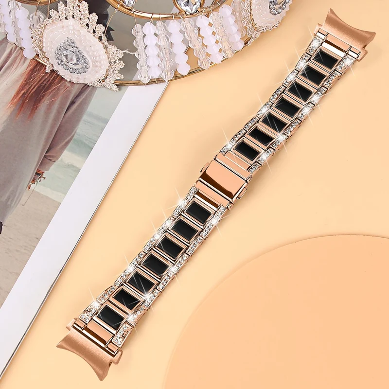 Bequem Universell Samsung Metall und Strass armband