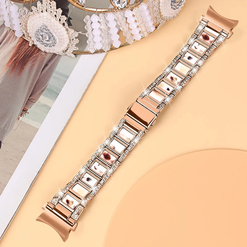 Bequem Universell Samsung Metall und Strass armband