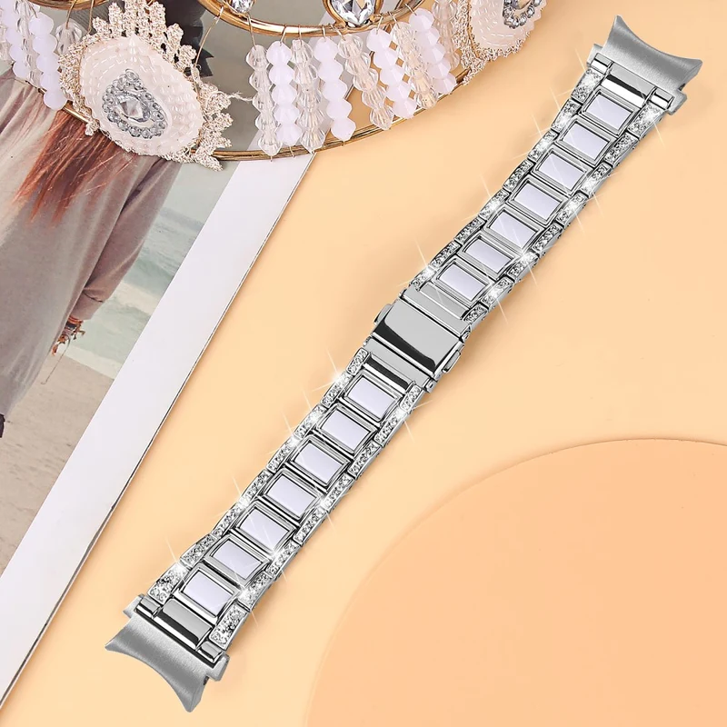 Absolut schön Universell Samsung Metall und Strass armband