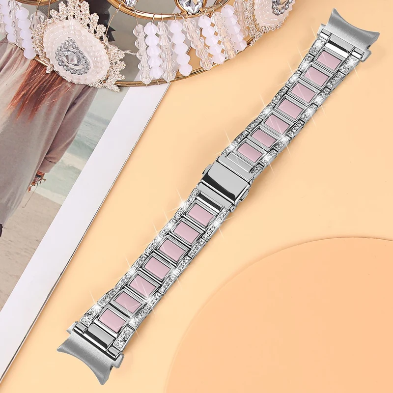 Absolut schön Universell Samsung Metall und Strass armband