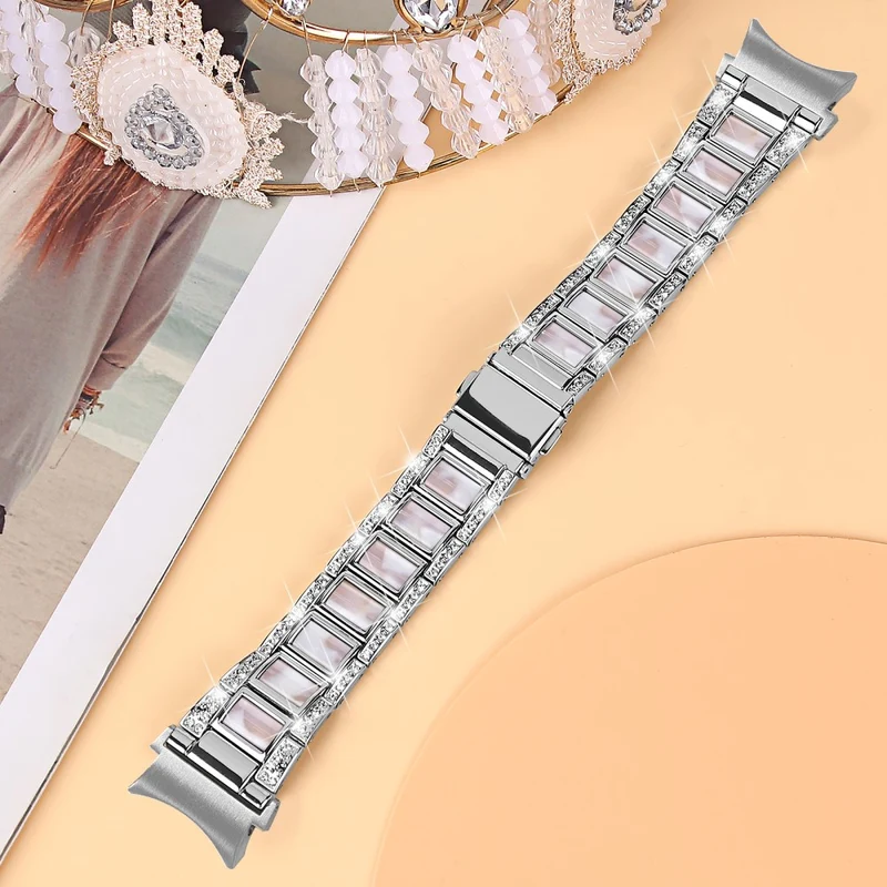 Absolut schön Universell Samsung Metall und Strass armband