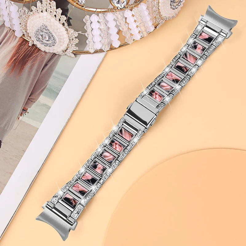 Absolut schön Universell Samsung Metall und Strass armband