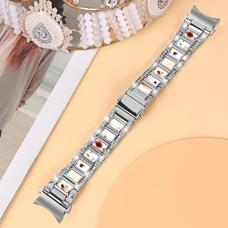Absolut schön Universell Samsung Metall und Strass armband