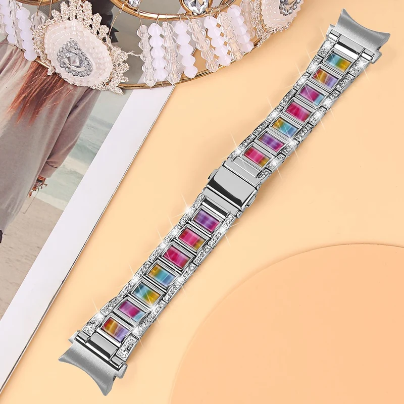 Absolut schön Universell Samsung Metall und Strass armband