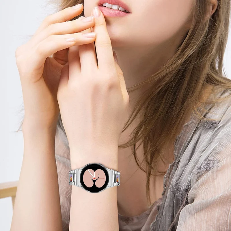 Absolut schön Universell Samsung Metall und Strass armband