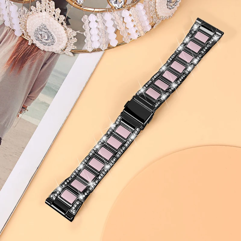 Wunderbar Universell Samsung Metall und Strass armband