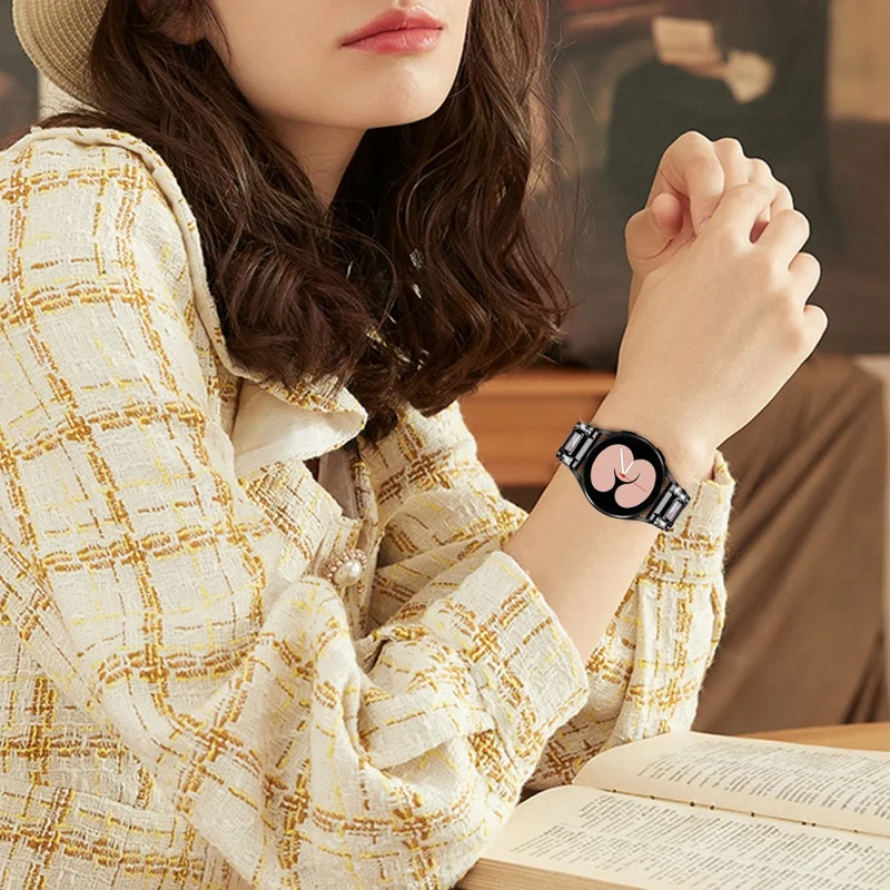 Wunderbar Universell Samsung Metall und Strass armband