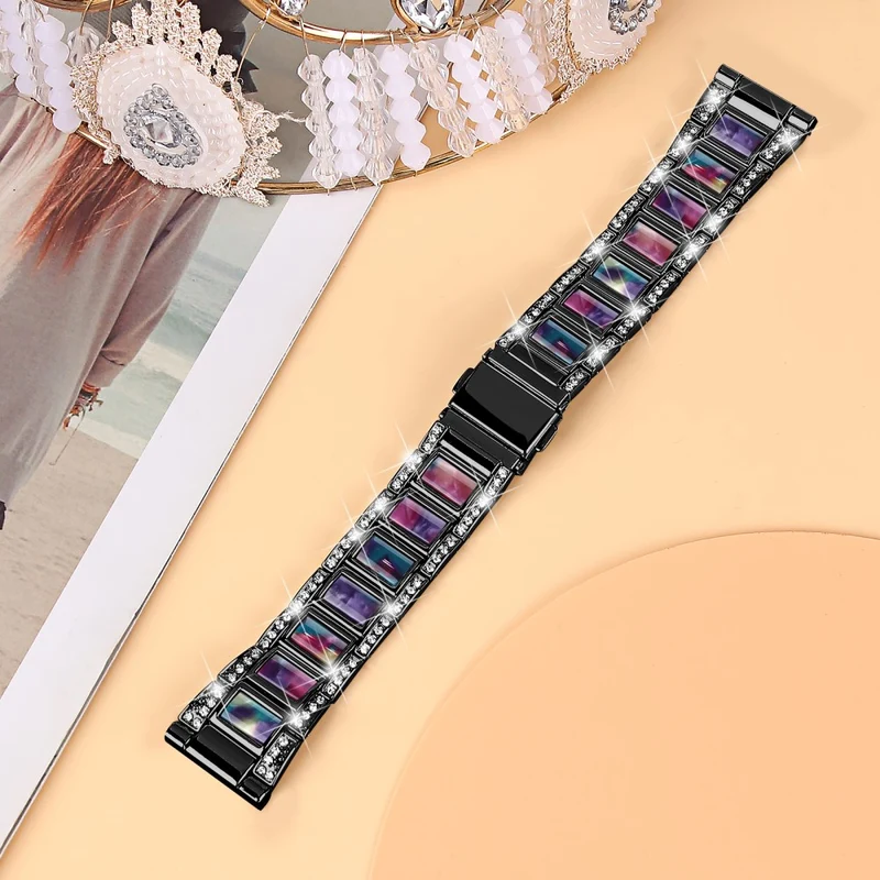 Wunderbar Universell Samsung Metall und Strass armband