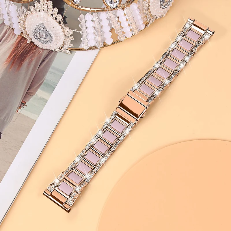 Wunderbar Universell Samsung Metall und Strass armband