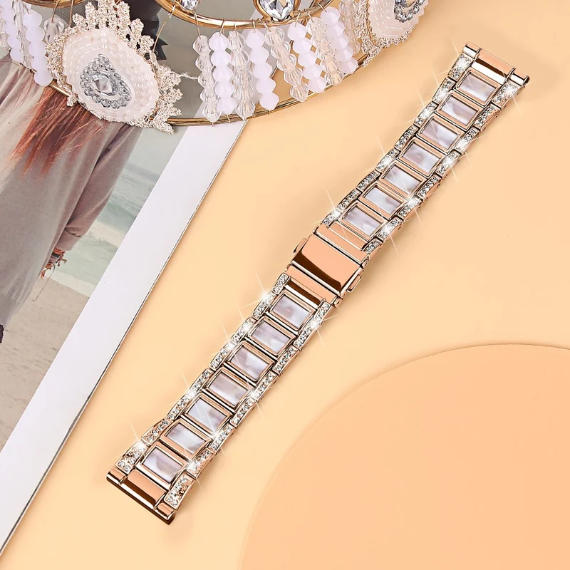 Wunderbar Universell Samsung Metall und Strass armband