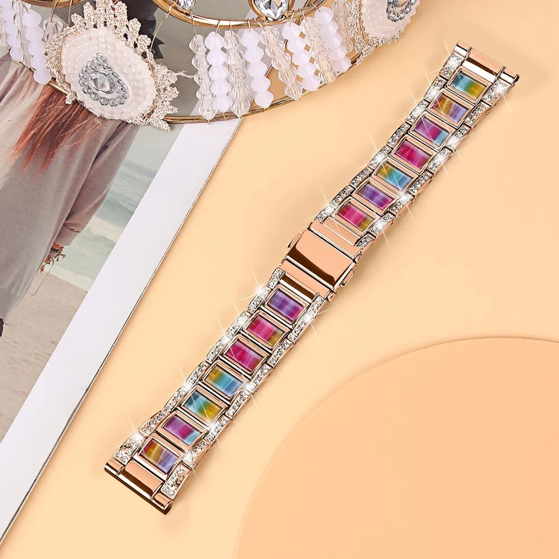 Wunderbar Universell Samsung Metall und Strass armband