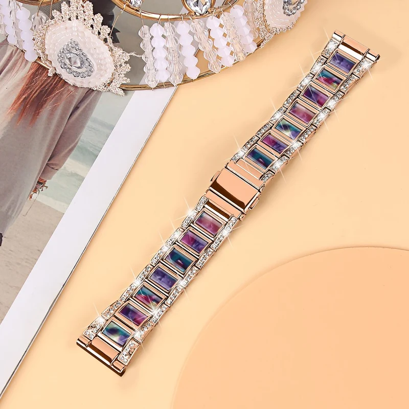 Wunderbar Universell Samsung Metall und Strass armband