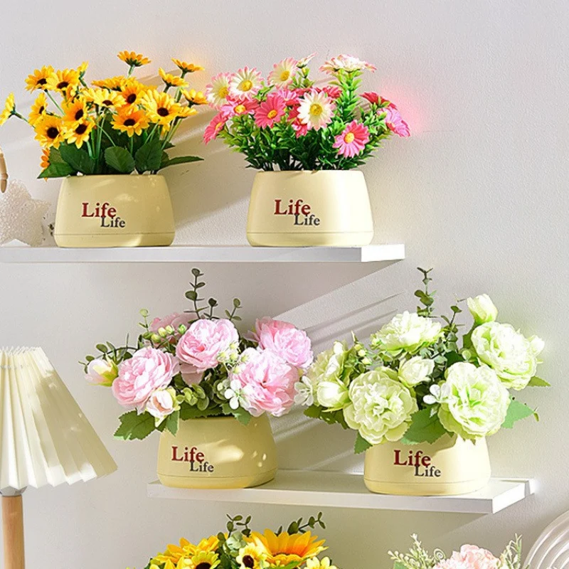Lebensechter Blumen-Tischmittelstück-Arrangements