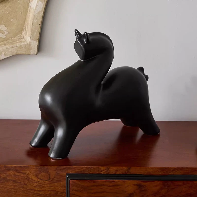 Dekorative abstrakte Tierskulptur