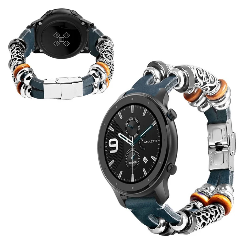 Sehr reizvoll Universell Echtes Leder und Metall armband