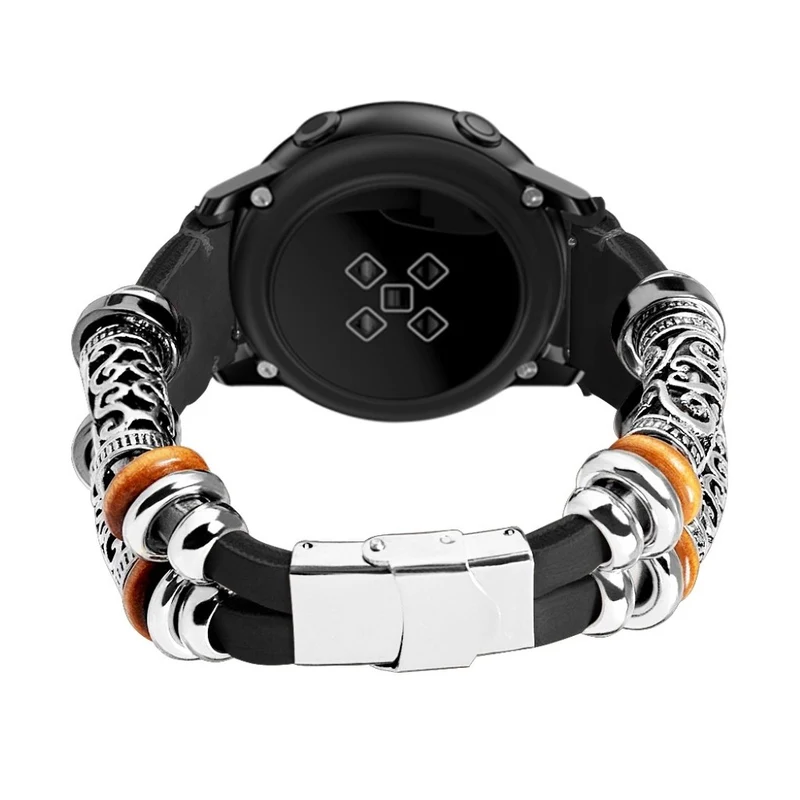 Sehr reizvoll Universell Echtes Leder und Metall armband
