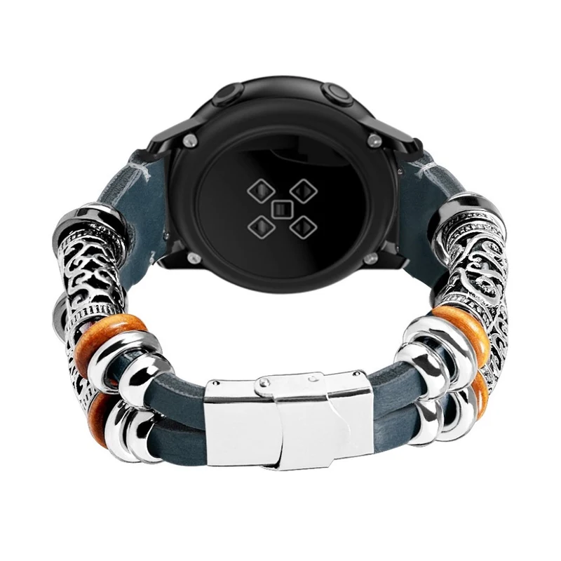 Sehr reizvoll Universell Echtes Leder und Metall armband