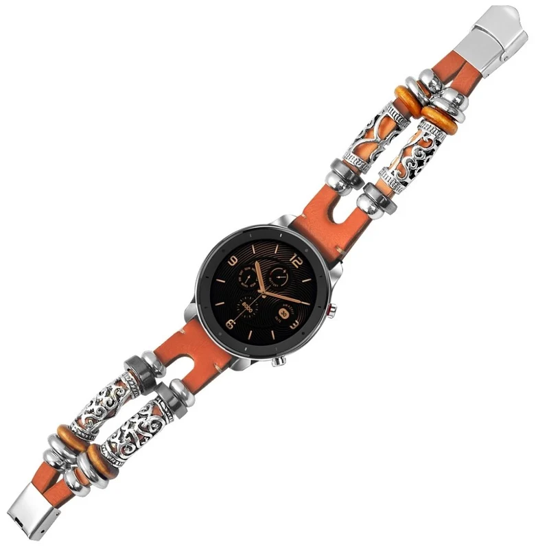 Sehr reizvoll Universell Echtes Leder und Metall armband