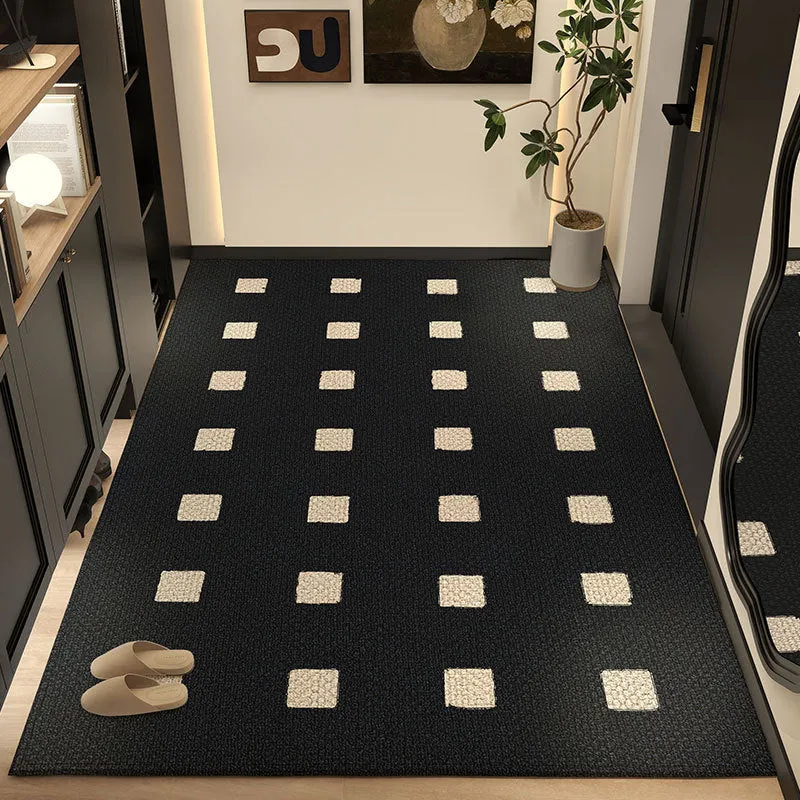 Moderner geometrischer Muster-Bereichsteppich
