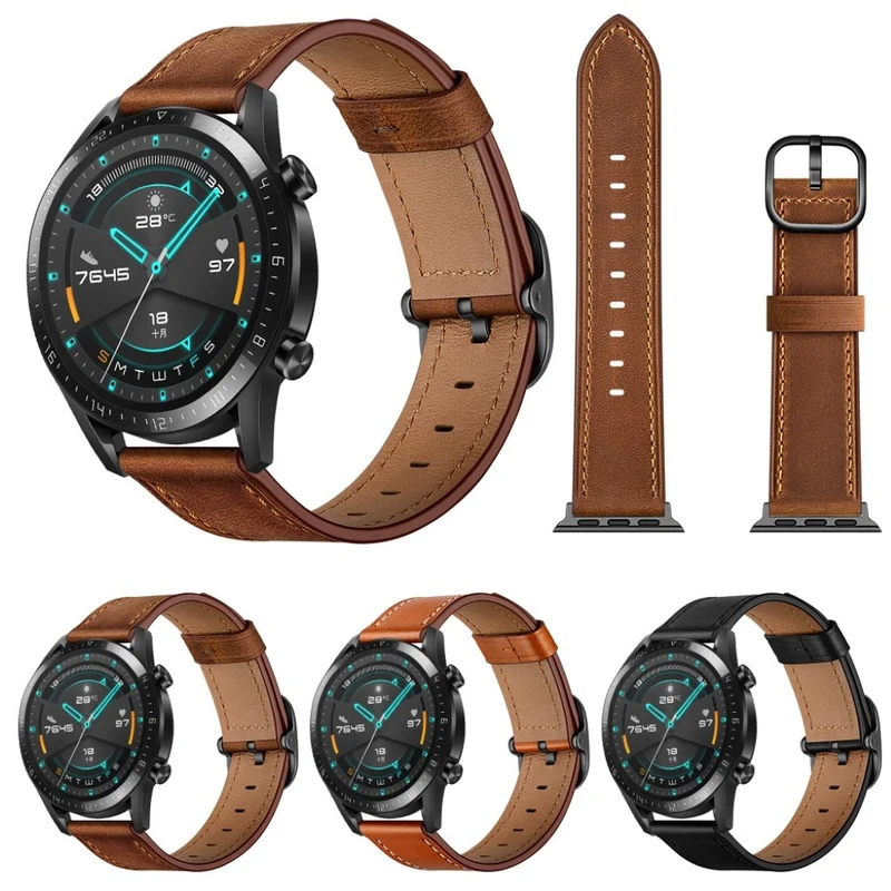 Samsung Galaxy Watch 3 (45mm) / Samsung Galaxy Watch (46mm) Echtes Leder armband