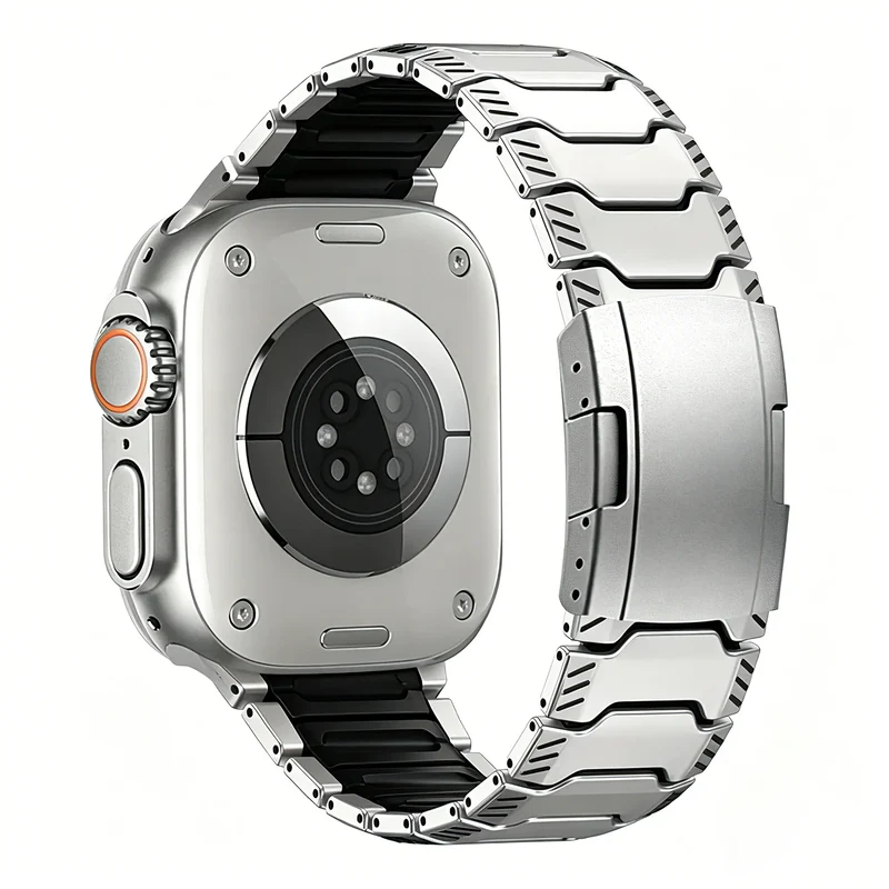 Apple Watch Mecha Titan Hybrid Armband (Titan/Schwarz)
