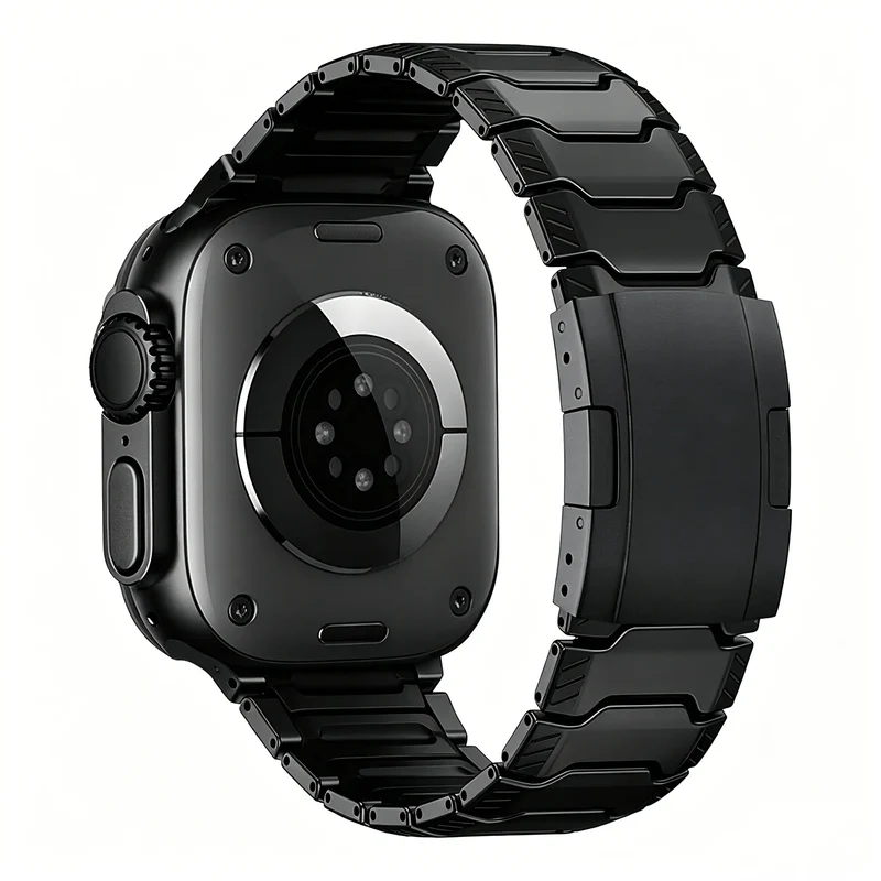 Apple Watch Mecha Titan Hybrid Armband (Schwarz)