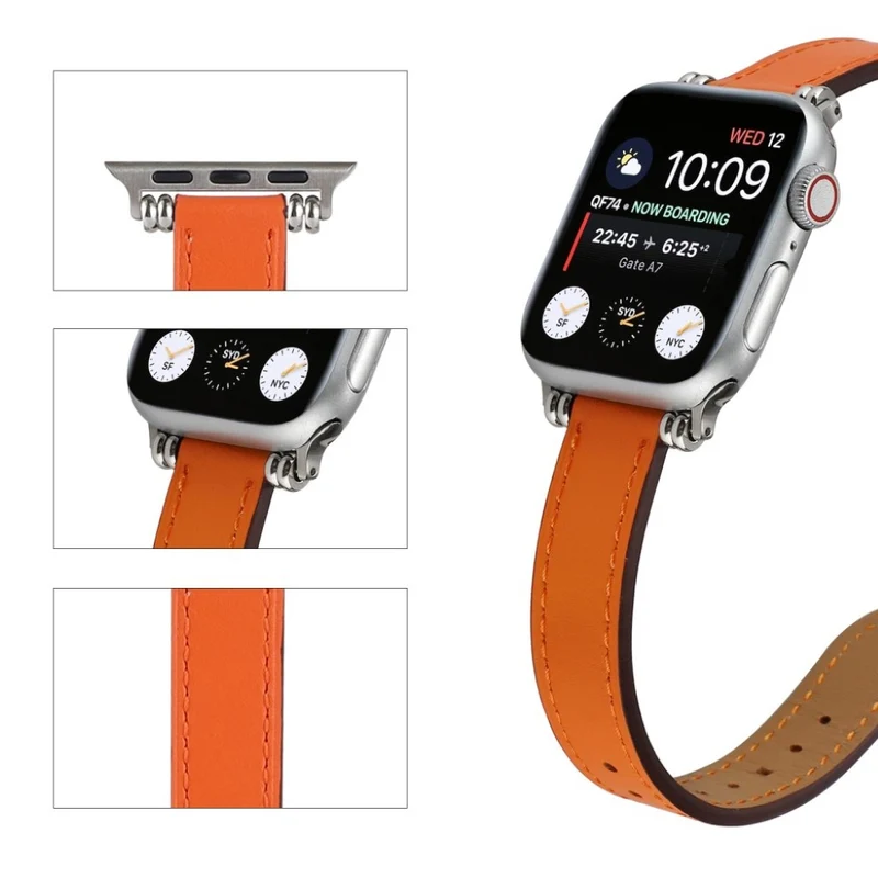 Mega cool Universell Apple Echtes Leder armband