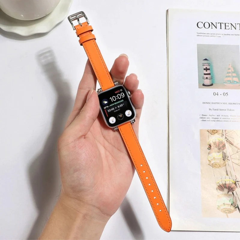 Mega cool Universell Apple Echtes Leder armband