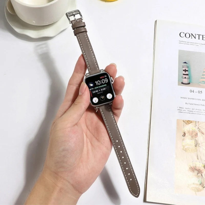 Mega cool Universell Apple Echtes Leder armband