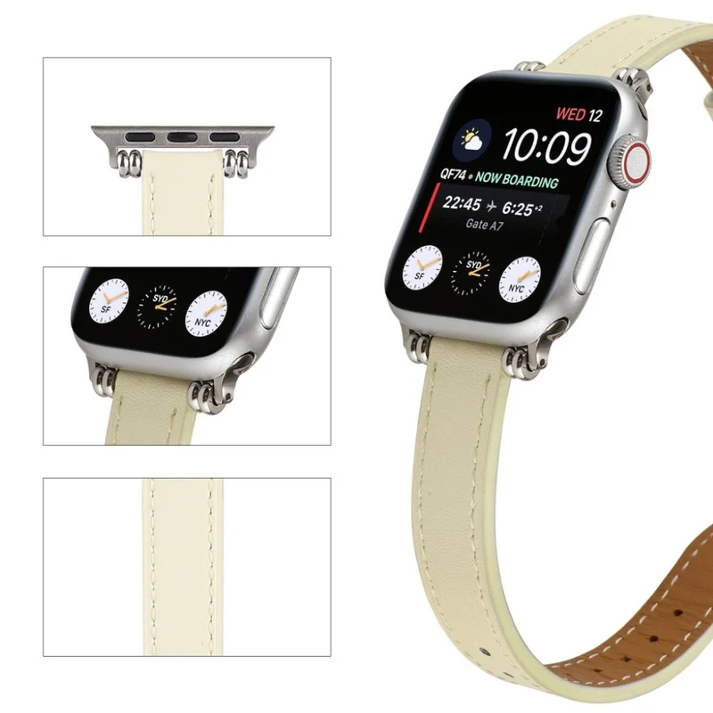 Mega cool Universell Apple Echtes Leder armband
