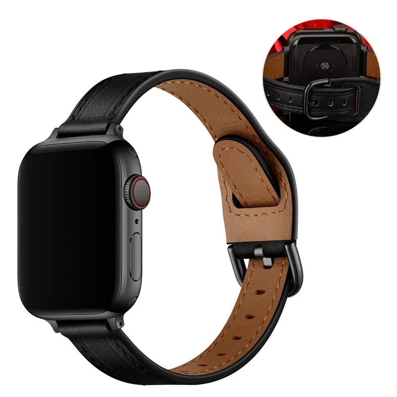 Unglaublich stark Universell Apple Echtes Leder armband