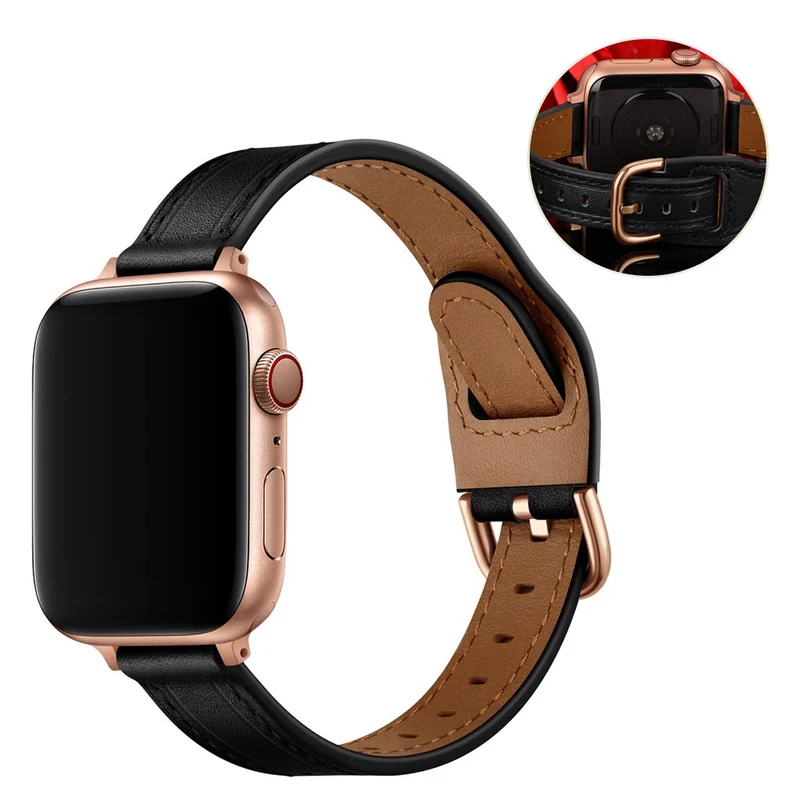 Unglaublich stark Universell Apple Echtes Leder armband