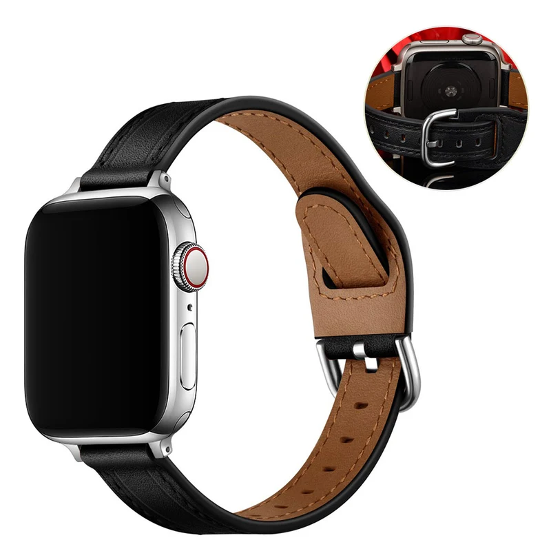 Unglaublich stark Universell Apple Echtes Leder armband