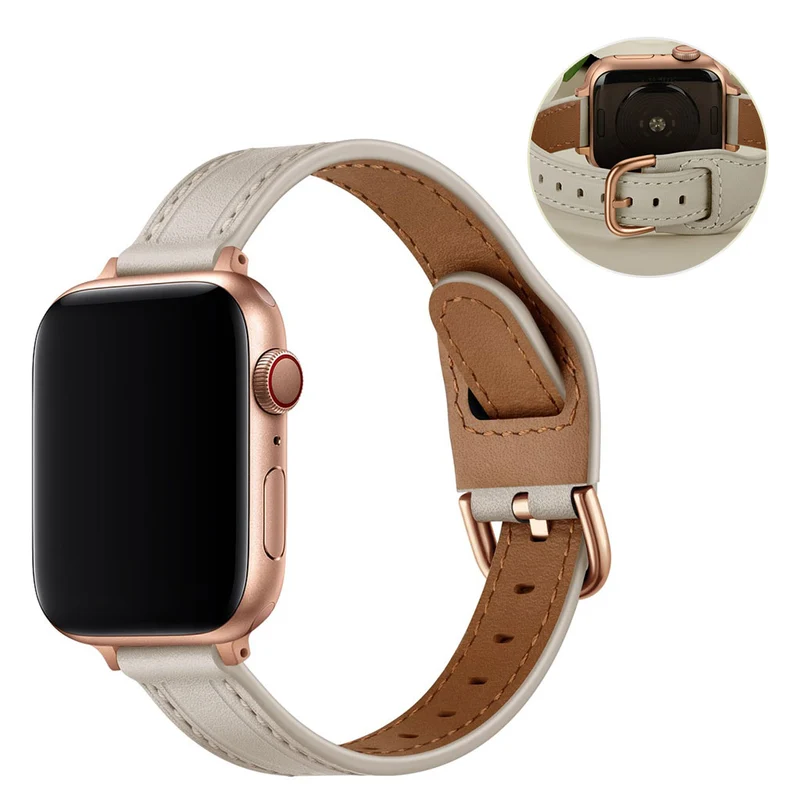 Unglaublich stark Universell Apple Echtes Leder armband