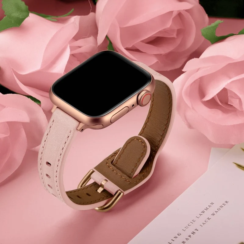 Unglaublich stark Universell Apple Echtes Leder armband