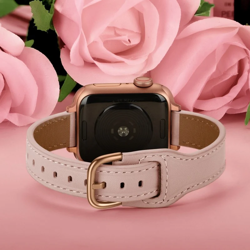 Unglaublich stark Universell Apple Echtes Leder armband