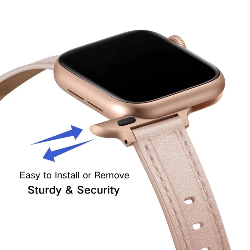 Unglaublich stark Universell Apple Echtes Leder armband