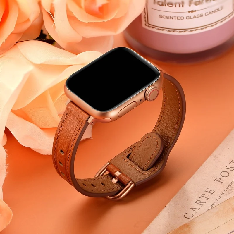 Unglaublich stark Universell Apple Echtes Leder armband