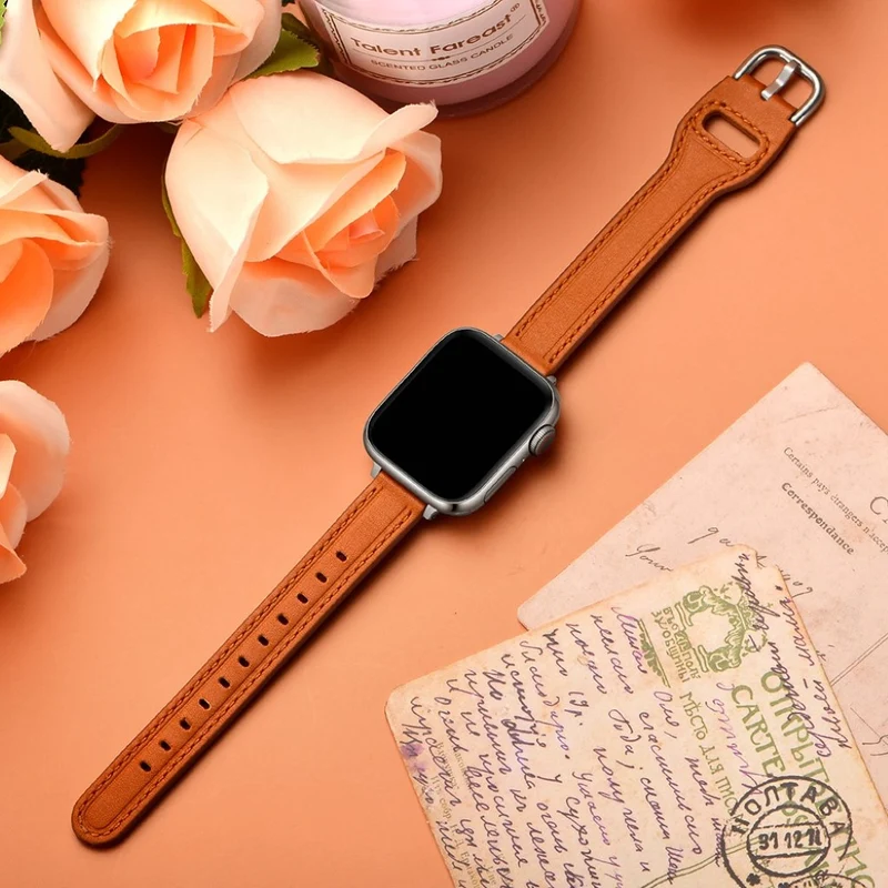 Unglaublich stark Universell Apple Echtes Leder armband