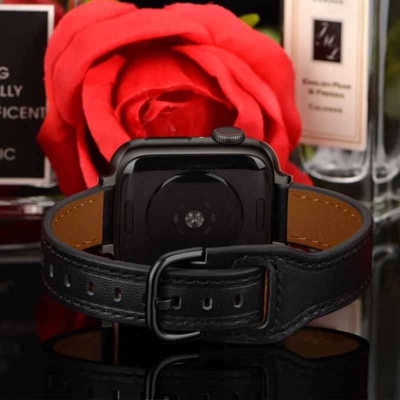 Unglaublich stark Universell Apple Echtes Leder armband