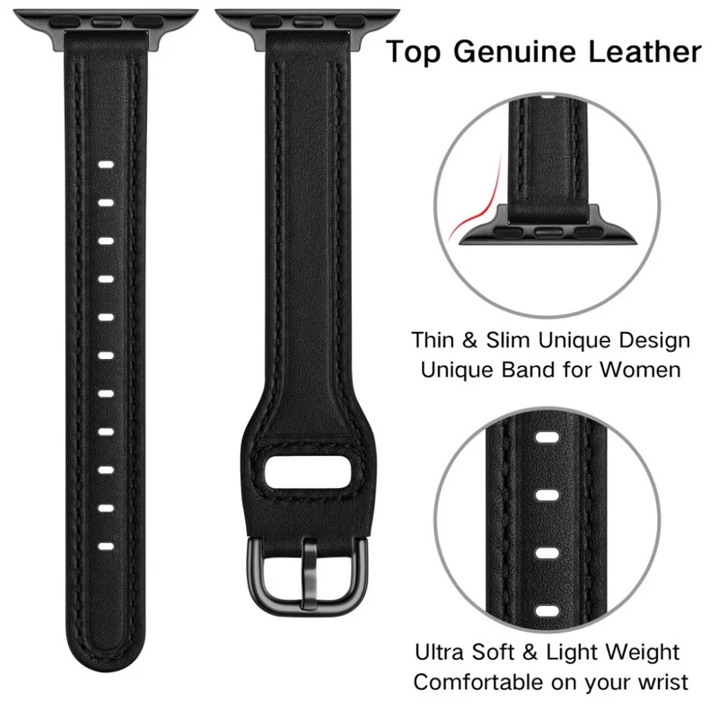 Unglaublich stark Universell Apple Echtes Leder armband