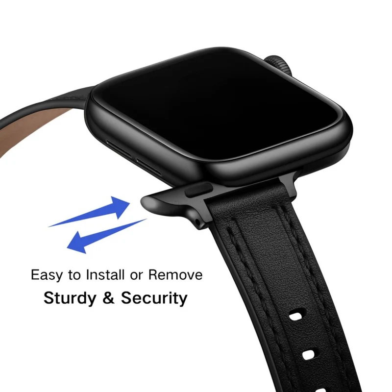 Unglaublich stark Universell Apple Echtes Leder armband