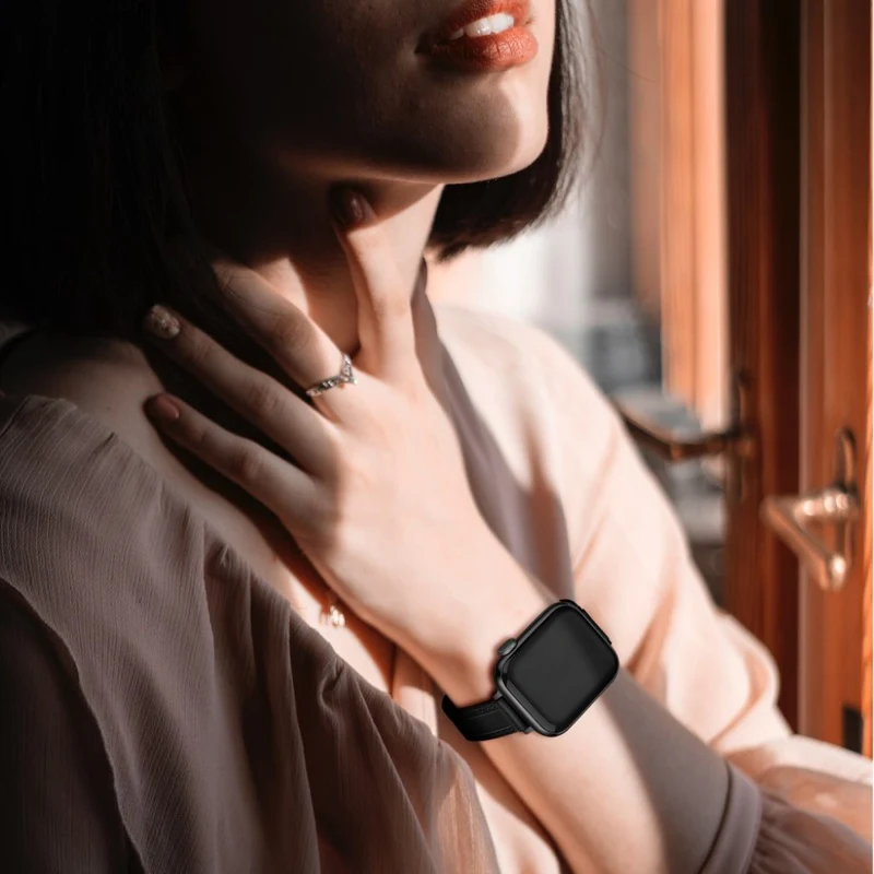 Unglaublich stark Universell Apple Echtes Leder armband
