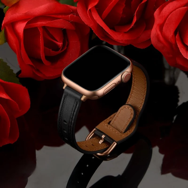 Unglaublich stark Universell Apple Echtes Leder armband