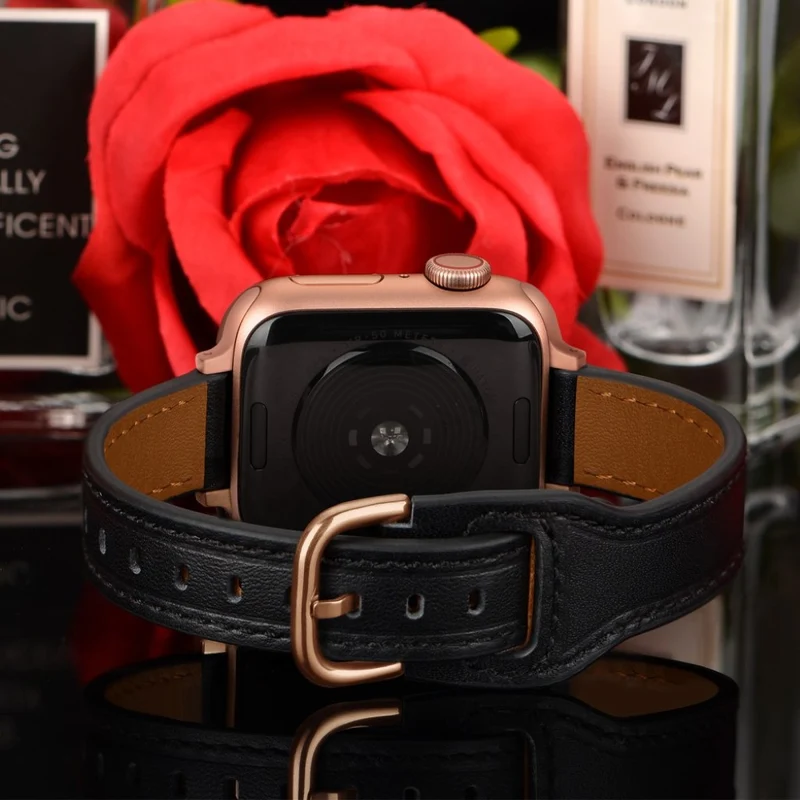 Unglaublich stark Universell Apple Echtes Leder armband