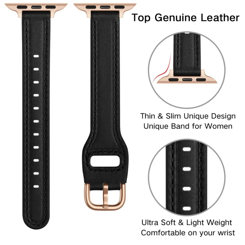 Unglaublich stark Universell Apple Echtes Leder armband